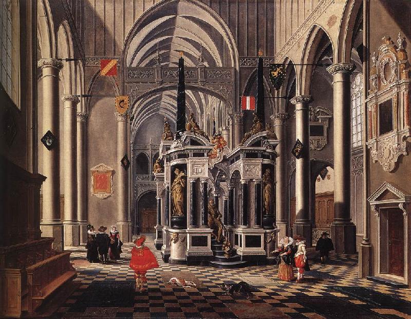 BASSEN, Bartholomeus van The Tomb of William the Silent in an Imaginary Church oil painting image